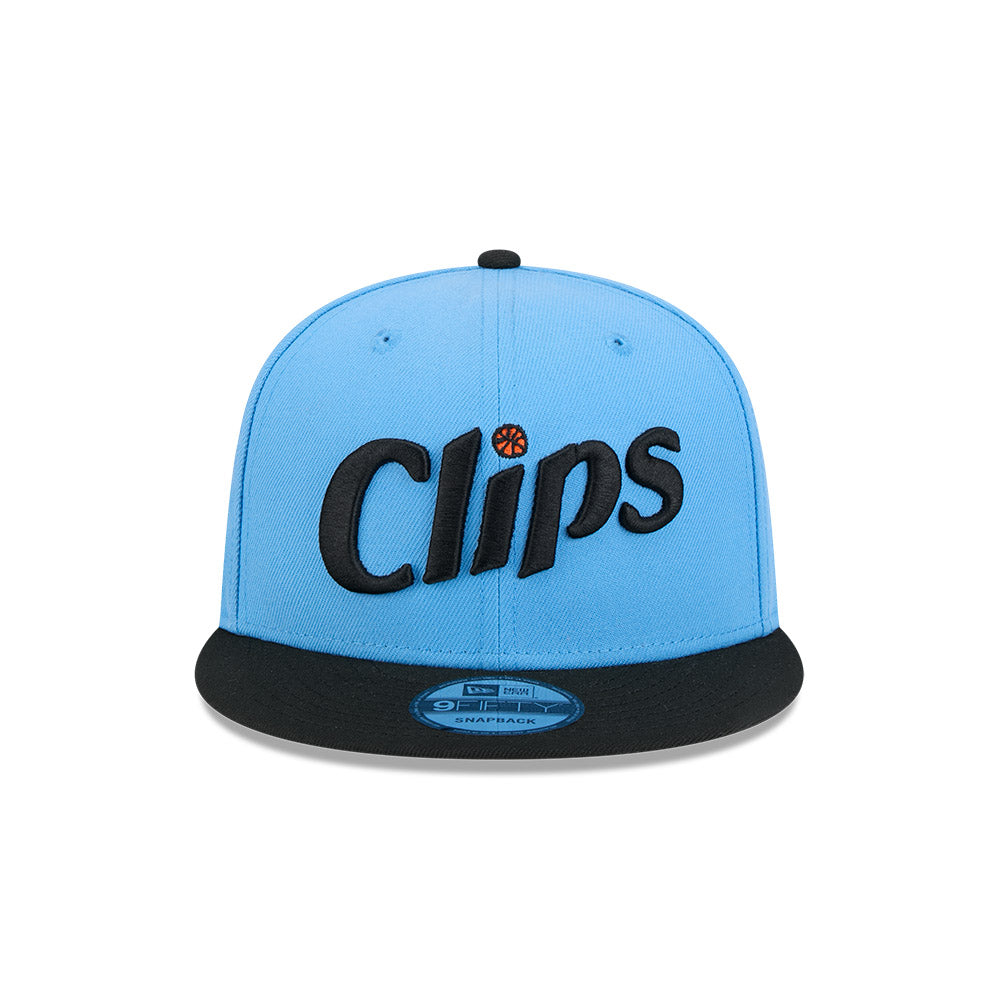 LA Clippers Hat - NBA 2024-2025 City Edition Blue Black 9Fifty Snapback Cap - New Era